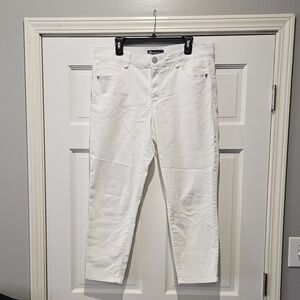 Democracy "AB Solution" Women's White Ankle Jeans Size 16